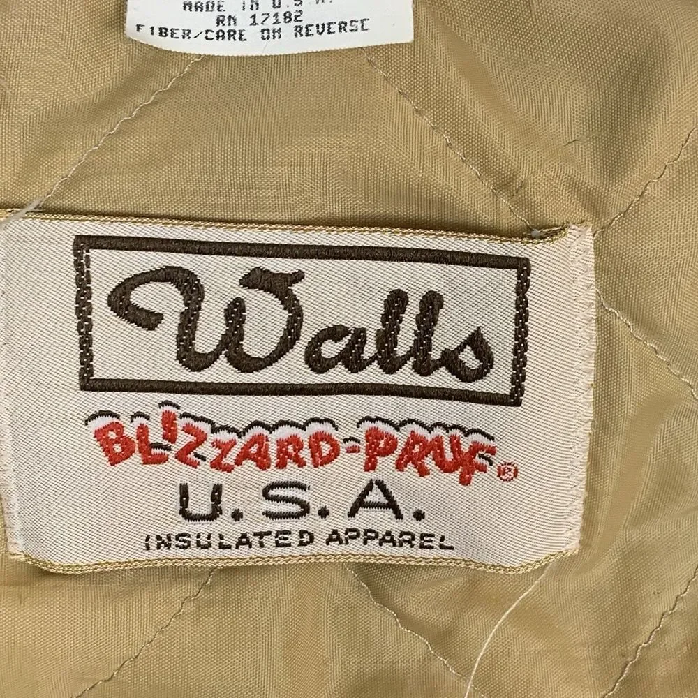 Walls Youth Insulated Vintage Coveralls Size 14 Reg Camo Blizzard -Pruf USA - Picture 9 of 10